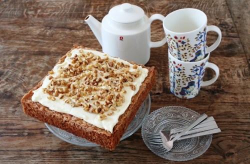 Worteltaart met walnoten van Ottolenghi