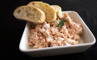 gerookte zalmsalade