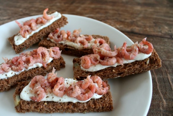 Hollandse garnalen toast met citroenmayonaise
