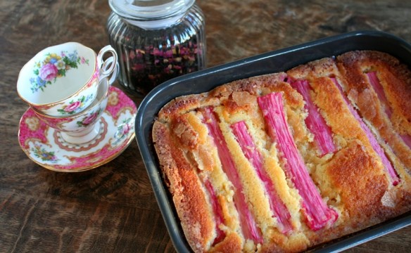 Rabarber kwarkcake