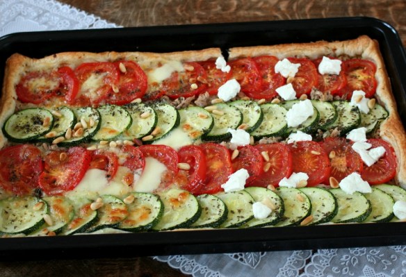 Groentetaart met tonijn 1