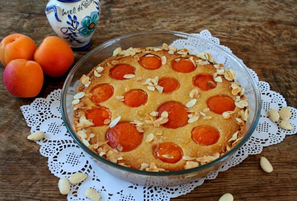 Abrikozentaart close up