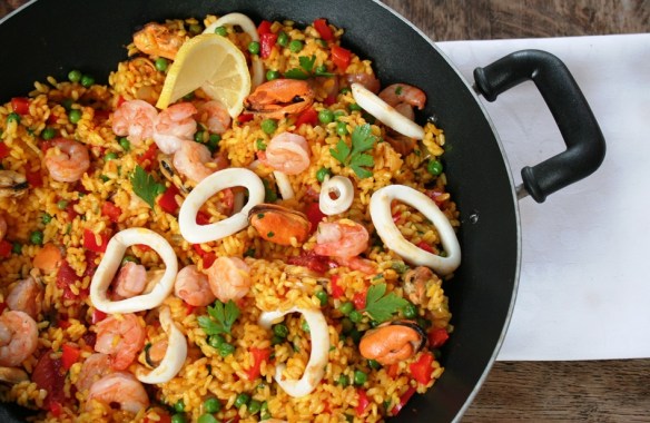 Paella close up
