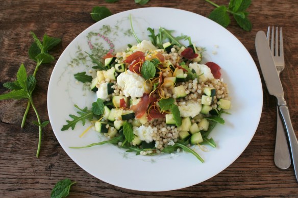 Wondergrain, courgette, mozzarella, munt (3)